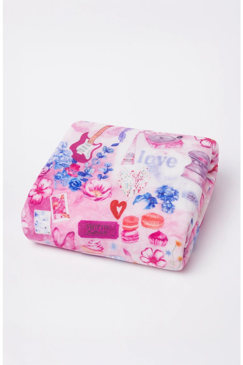 Pop Princess Plush Blanket, Main, color, Multicolor