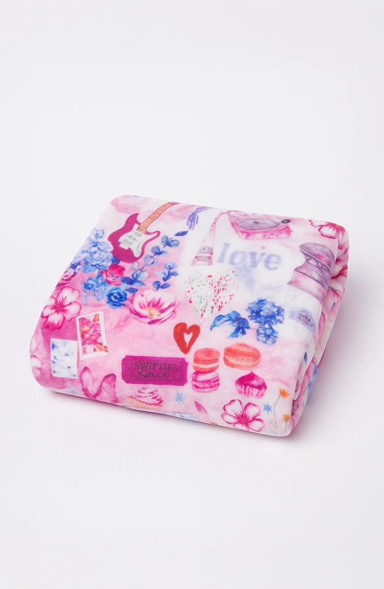 Preppy Goose Pop Princess Plush Blanket, Main, color, Multicolor