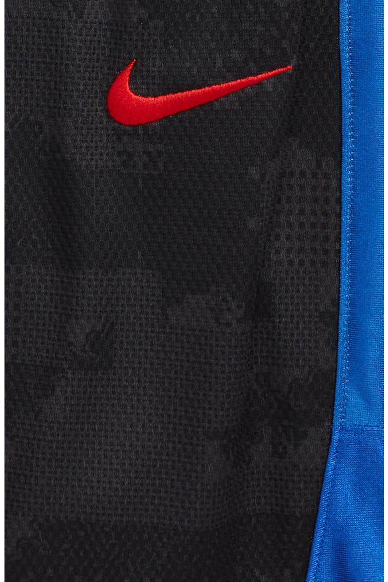 Kids' Elite Basketball Shorts, Alternate, color, GREY/ BLACK/ UNIVERSITY RED
