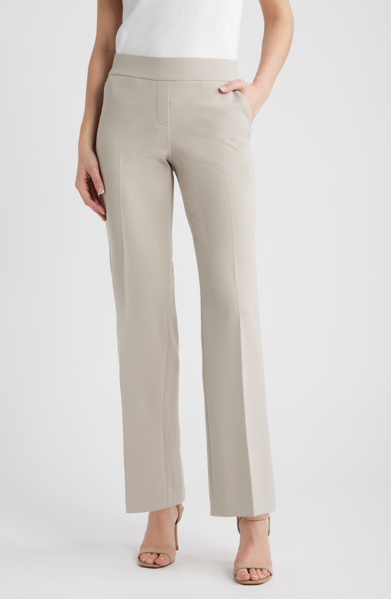 Anne Klein High Waist Bootcut Pull-On Pants, Main, color,