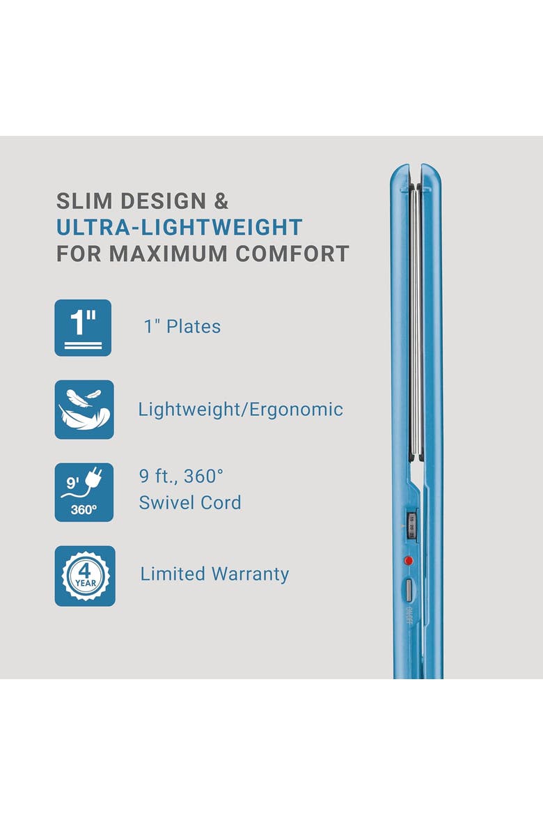 Nano Titanium 1" Ultra-Thin Flat Iron, Alternate, color, Blue