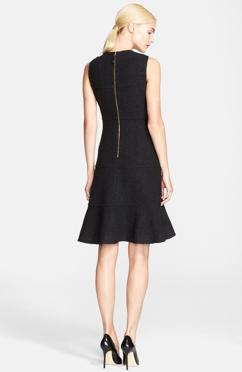 Kate Spade New York 'fluted' bouclé fit & flare dress, Alternate, color,
