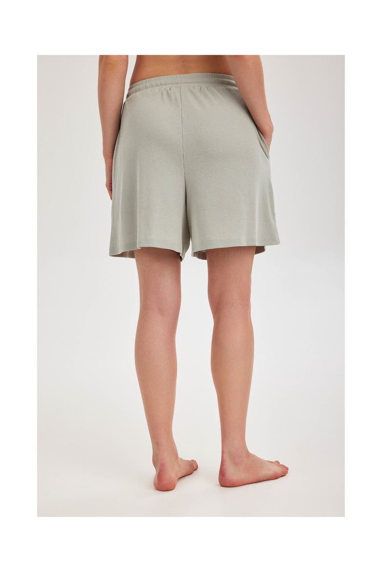Summer Lounge Ribbed Shorts, Alternate, color, Mint