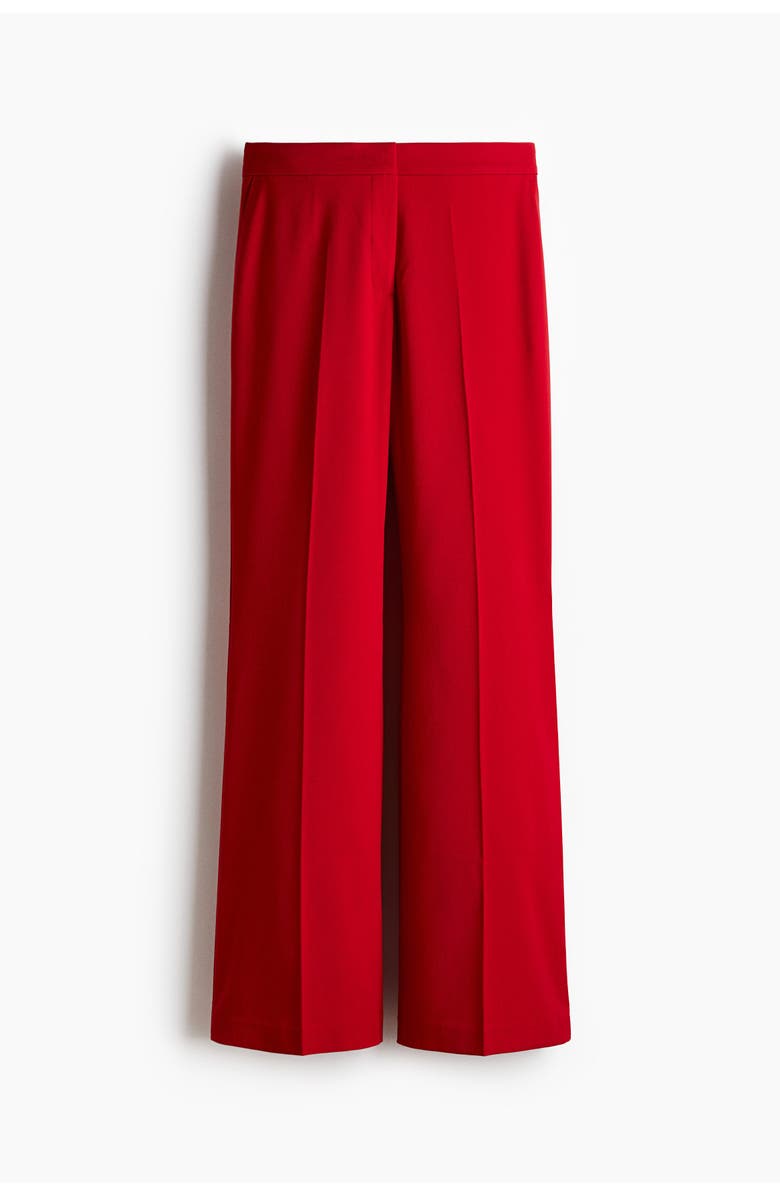 H&M Flared Tailored Trousers, Alternate, color, Red