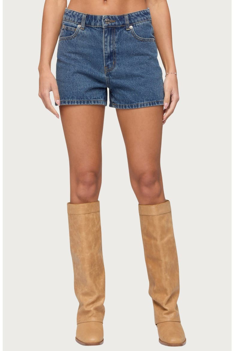 Milena Denim Shorts, Main, color, BLUE-WASHED