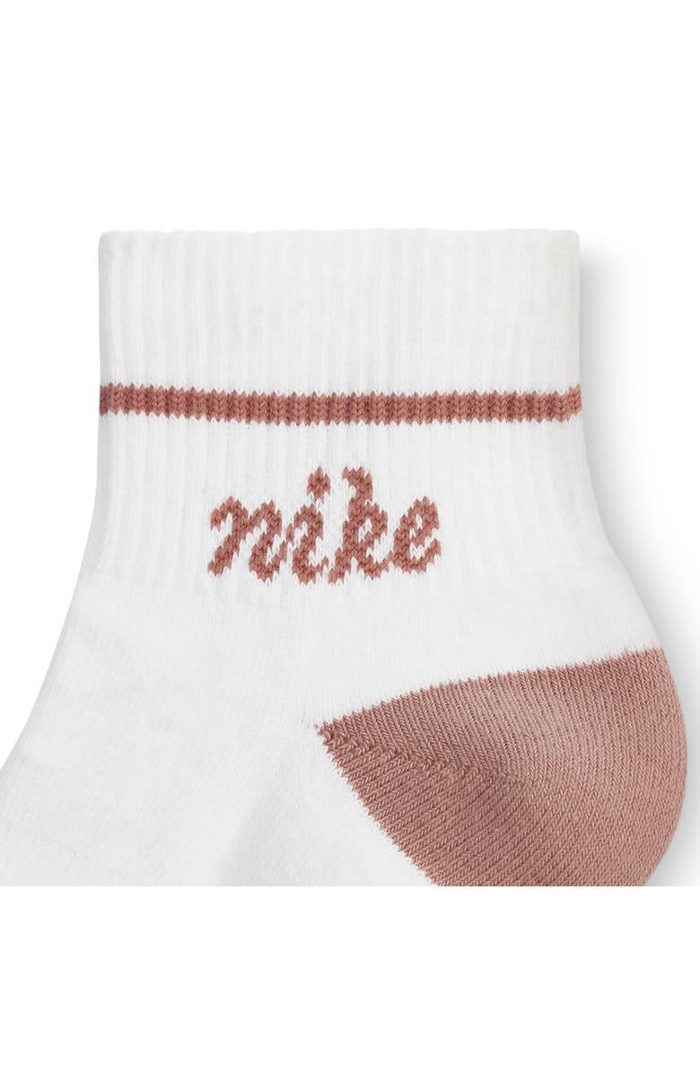 Nike Dri-FIT Everyday Plus 3-Pack Ankle Socks, Alternate, color, White/ Mauve Multi-Color