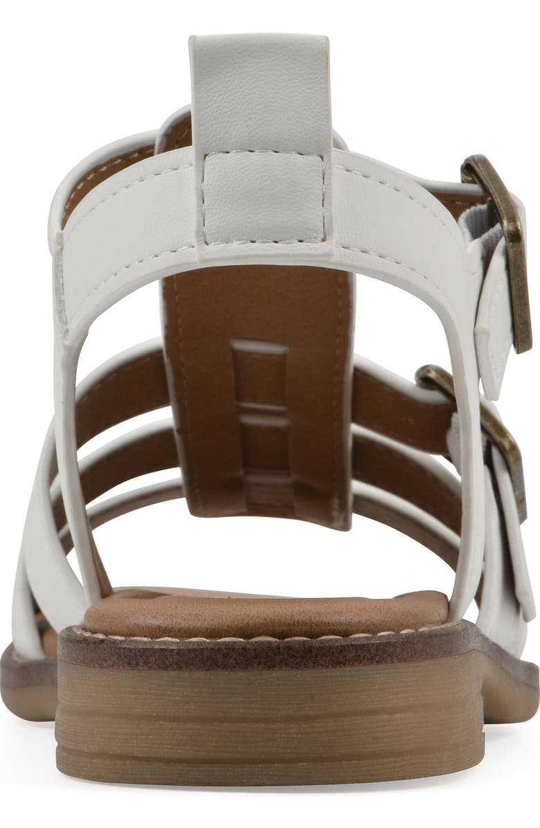 CLIFFS BY WHITE MOUNTAIN Mayday Gladiator Sandal, Alternate, color, White Smooth