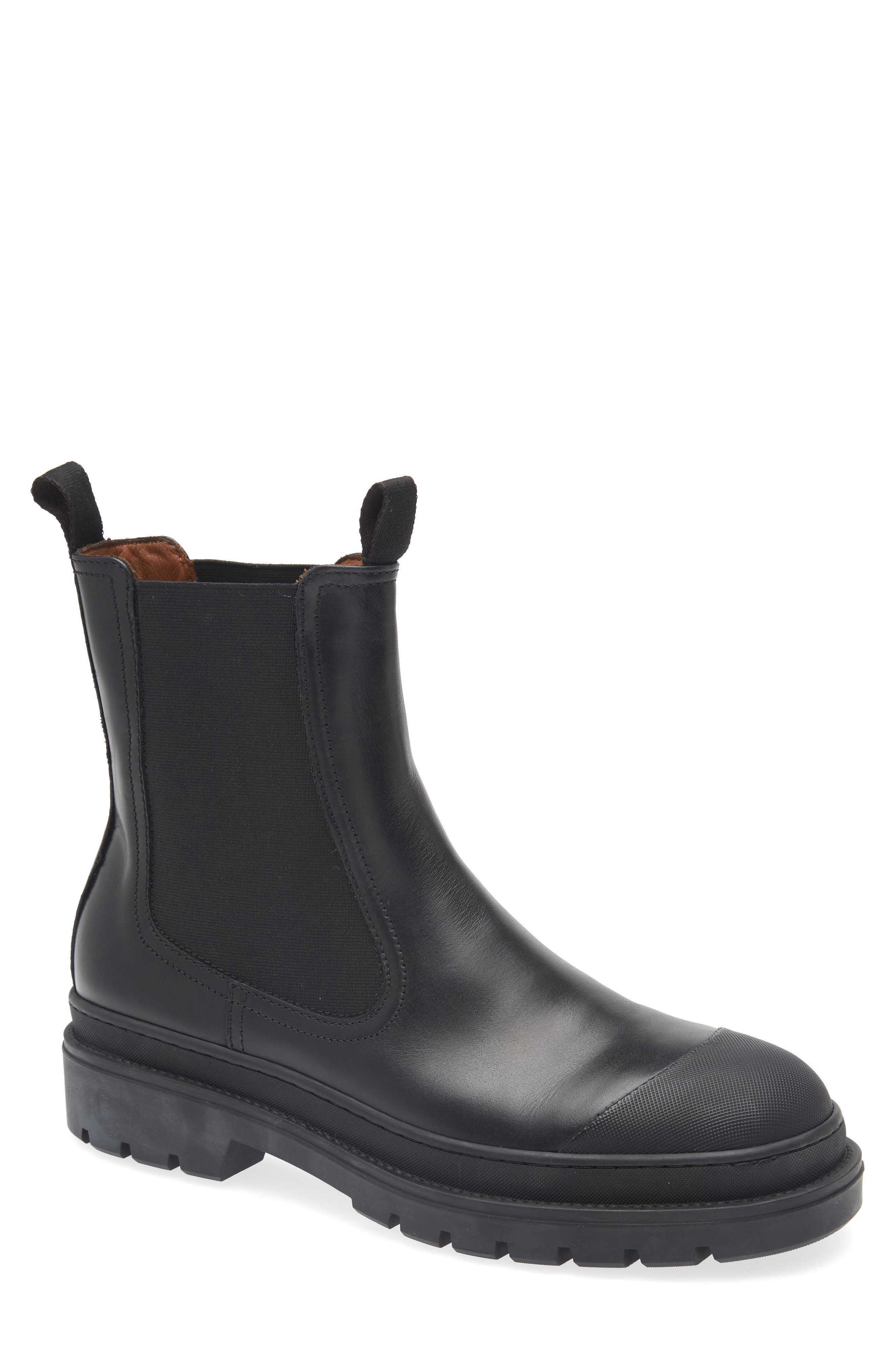 Aquatalia Kent Genuine Shearling Lined Chelsea Boot, Main, color, 