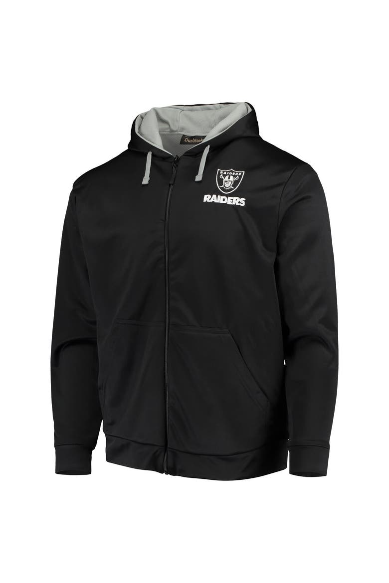 Men's Dunbrooke Black/Gray Las Vegas Raiders Apprentice Full-Zip Hoodie, Alternate, color, Black