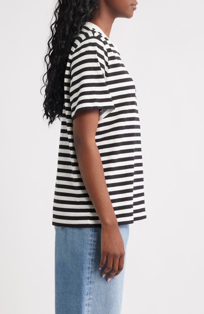 & Other Stories Stripe Organic Cotton T-Shirt, Alternate, color,
