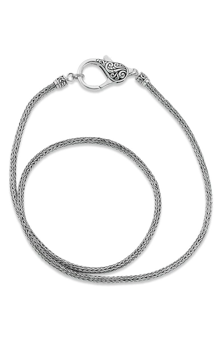 SAMUEL B. Sterling Silver & 18K Gold Woven Chain Necklace, Alternate, color, Silver And Gold