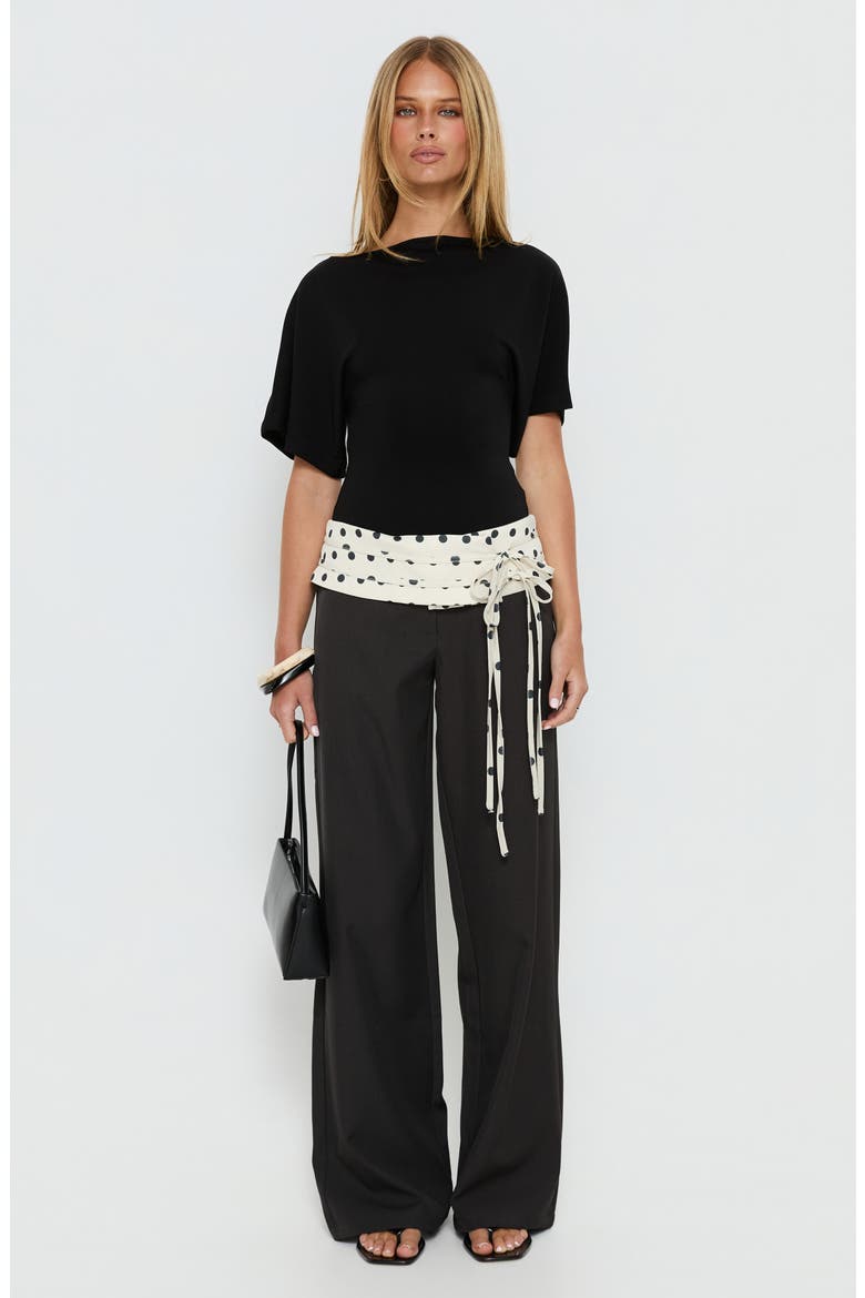 Arazia Contrast Hem Top, Alternate, color, BLACK