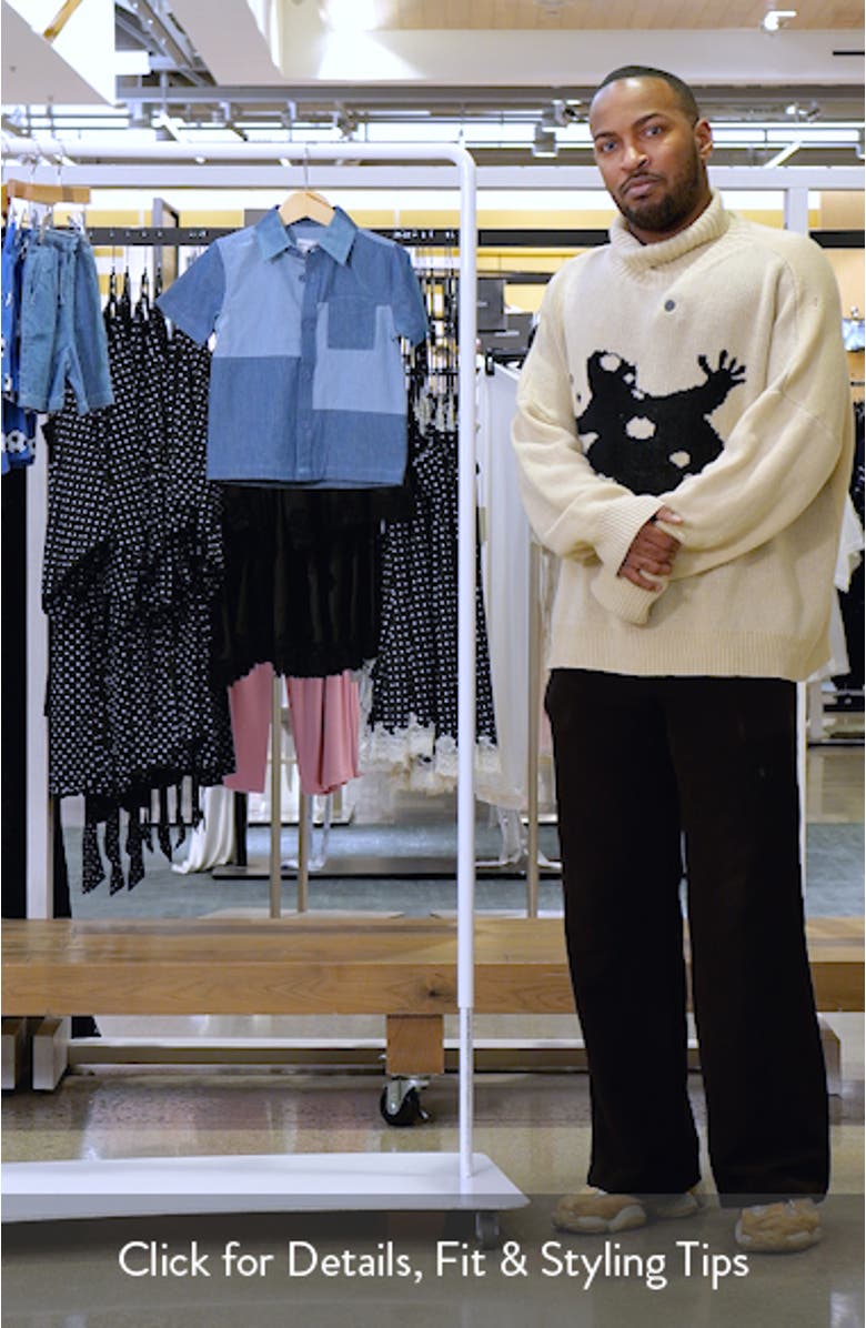 Kids' Patchwork Short Sleeve Chambray Button-Up Shirt, sales video thumbnail