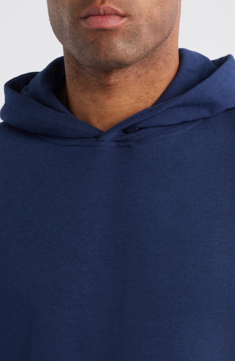 Peter Millar Oasis Cotton Blend Hoodie, Alternate, color, Navy