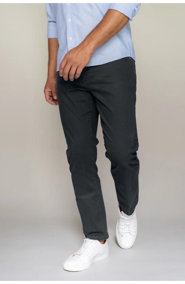 Peter Manning Italian 5-Pocket Pants, Main, color, Black