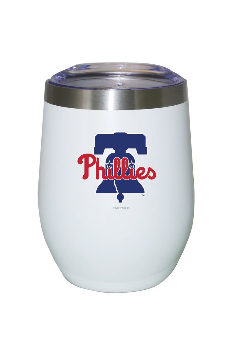 THE MEMORY COMPANY Philadelphia Phillies 12oz. Logo Stemless Tumbler, Alternate, color, 