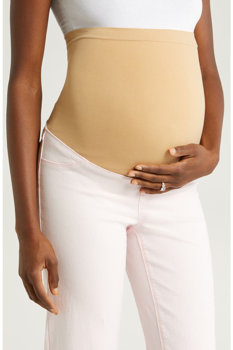 Over the Bump Ankle Straight Leg Maternity Jeans, Alternate, color, BLUSH