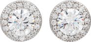 SUZY LEVIAN Halo Cubic Zirconia Stud Earrings