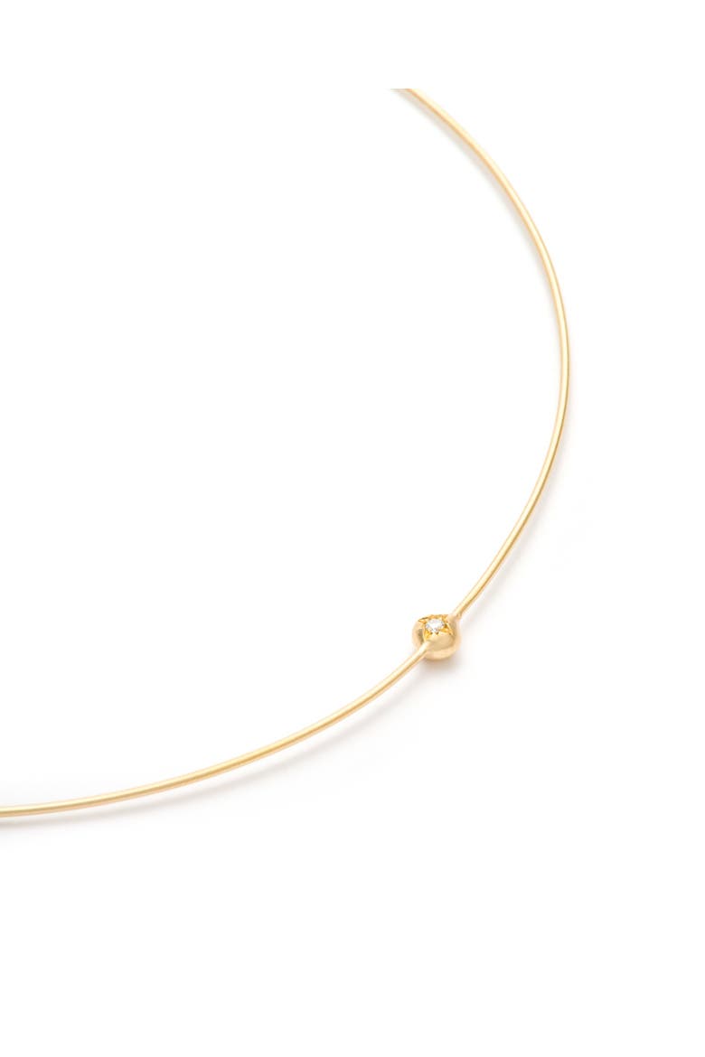 Moon Necklace Diamond, Alternate, color, Diamond