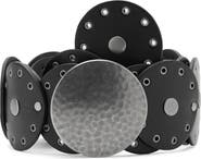 MANGO TEEN Wide Studded Belt