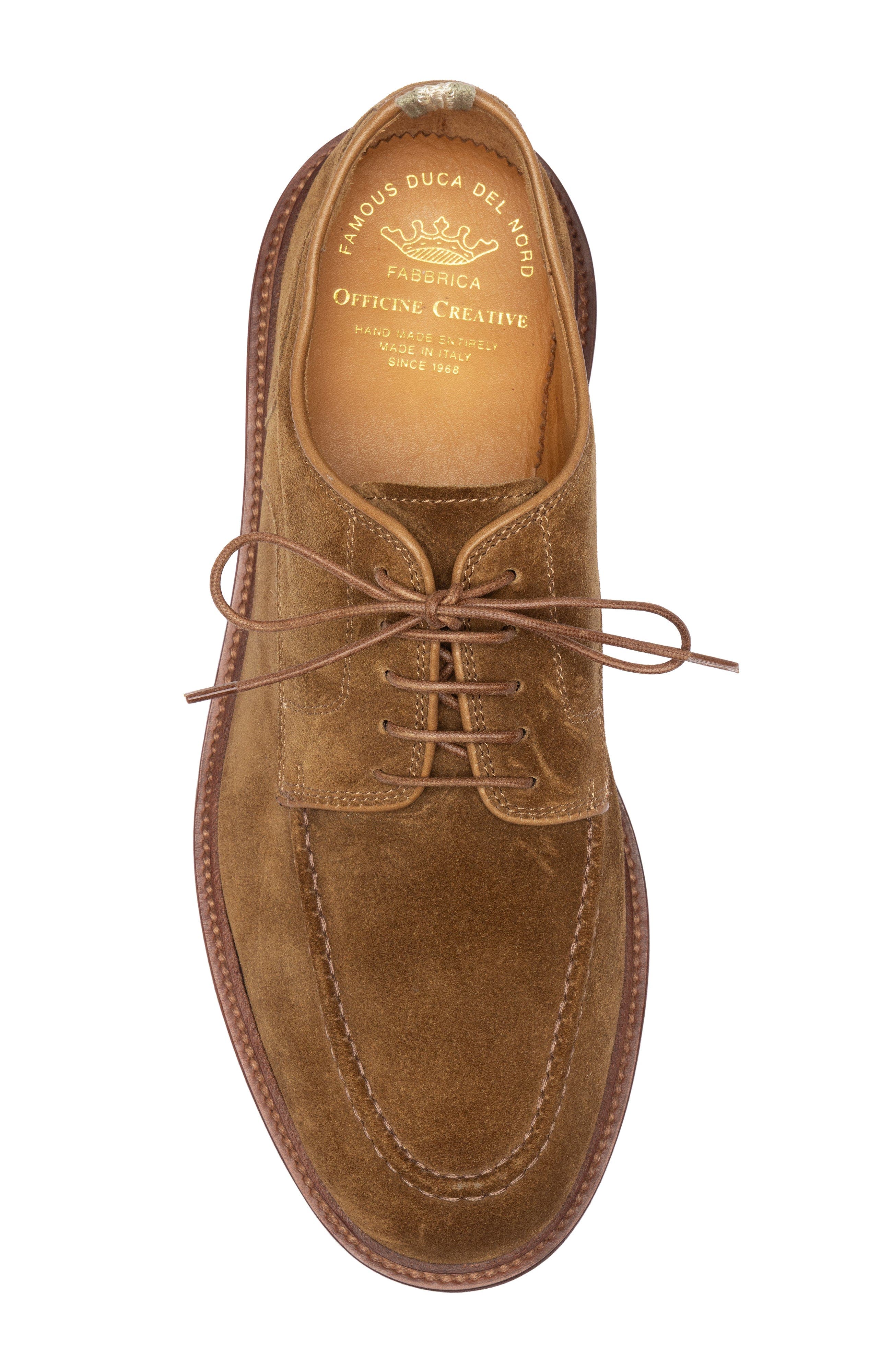 Officine Creative Aston 002 Suede Derby Shoe, Alternate, color, Brown