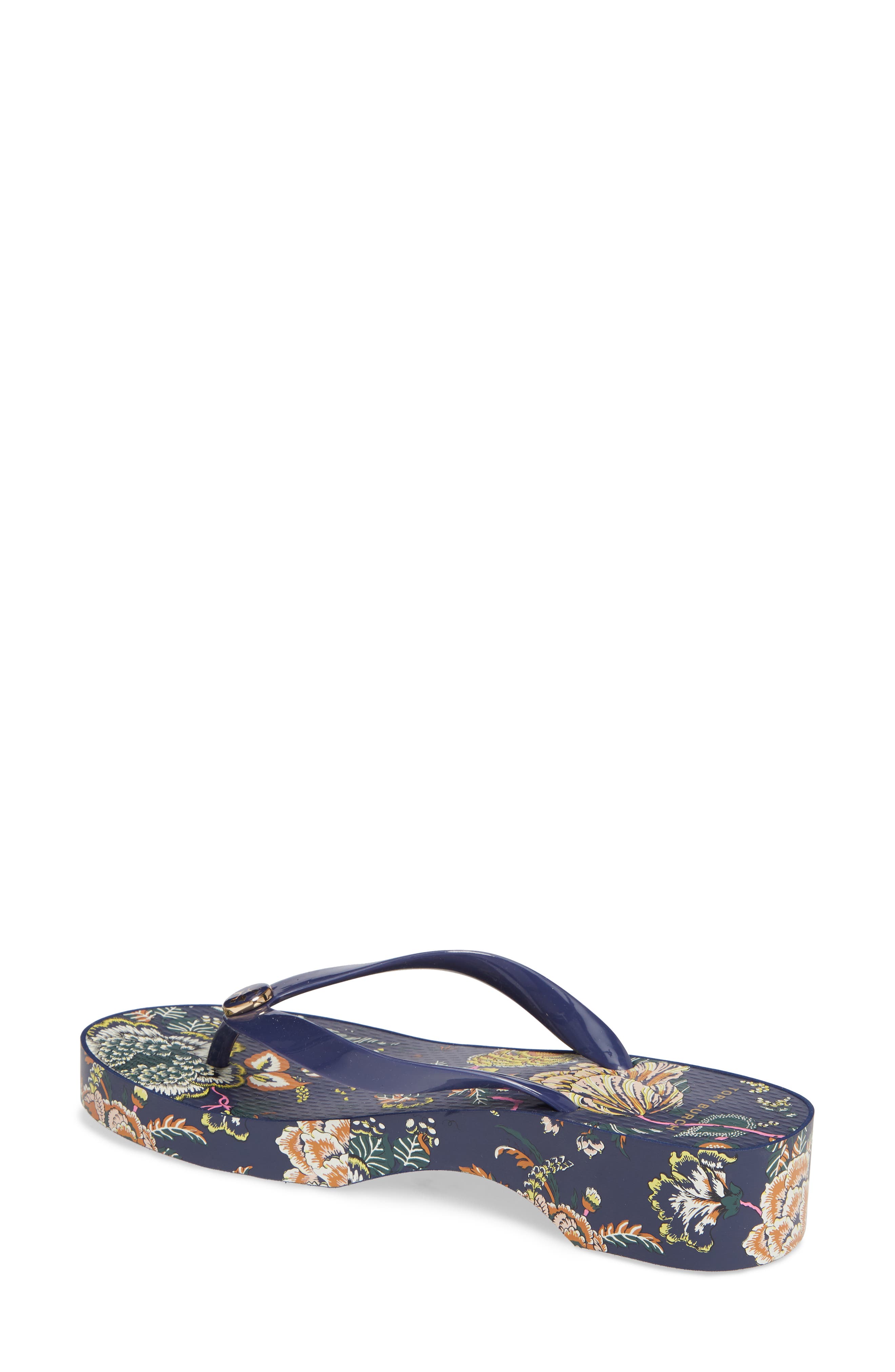 Wedge Flip Flop, Alternate, color, MONTAUK NAVY