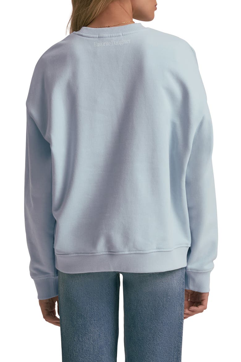 Favorite Bridesmaid Cotton Blend Sweatshirt, Alternate, color, SKY BLUE