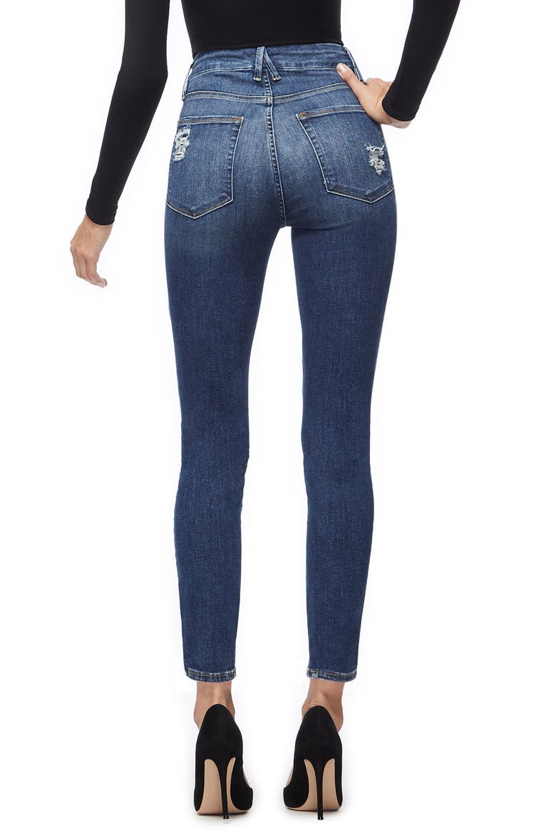Good Legs High Waist Ankle Skinny Jeans, Alternate, color, BLUE 265