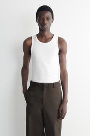 COS Slim Ribbed Cotton Tank Top