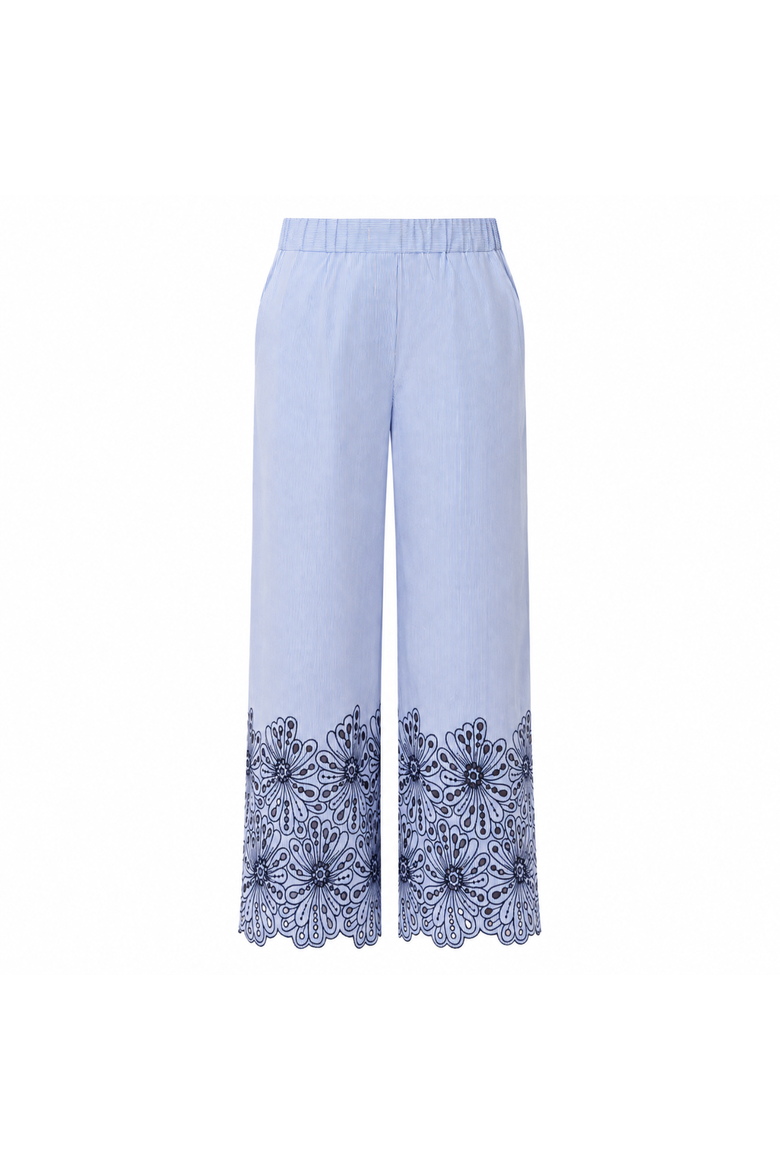 Abrial Elastic Waist Straight Leg Pants, Alternate, color, Multi Color