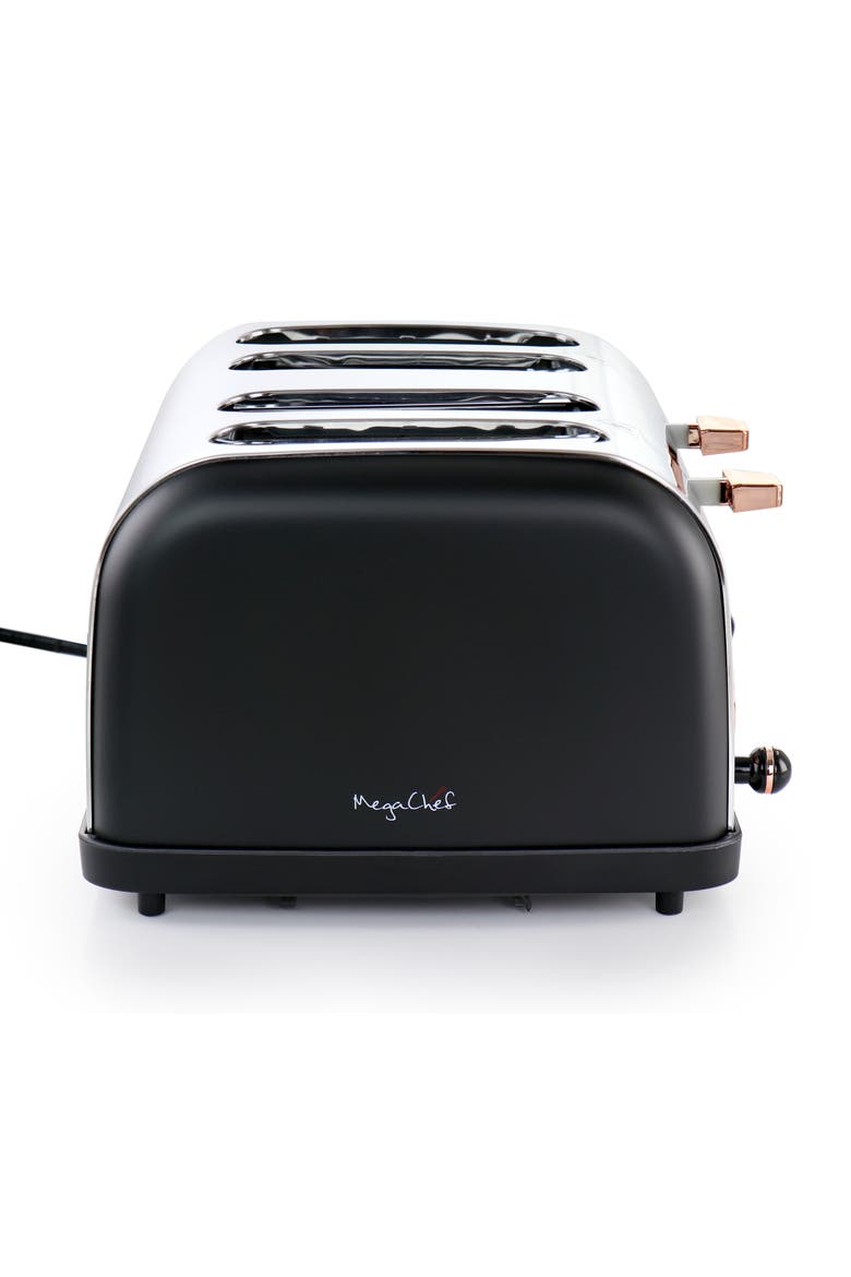 4 Slice Wide Slot Toaster with Variable Browning, Alternate, color, Black