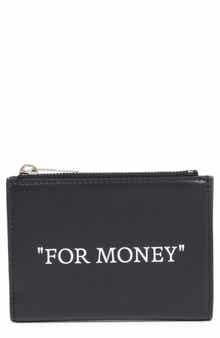 Off-White For Money Zip Leather Card Case