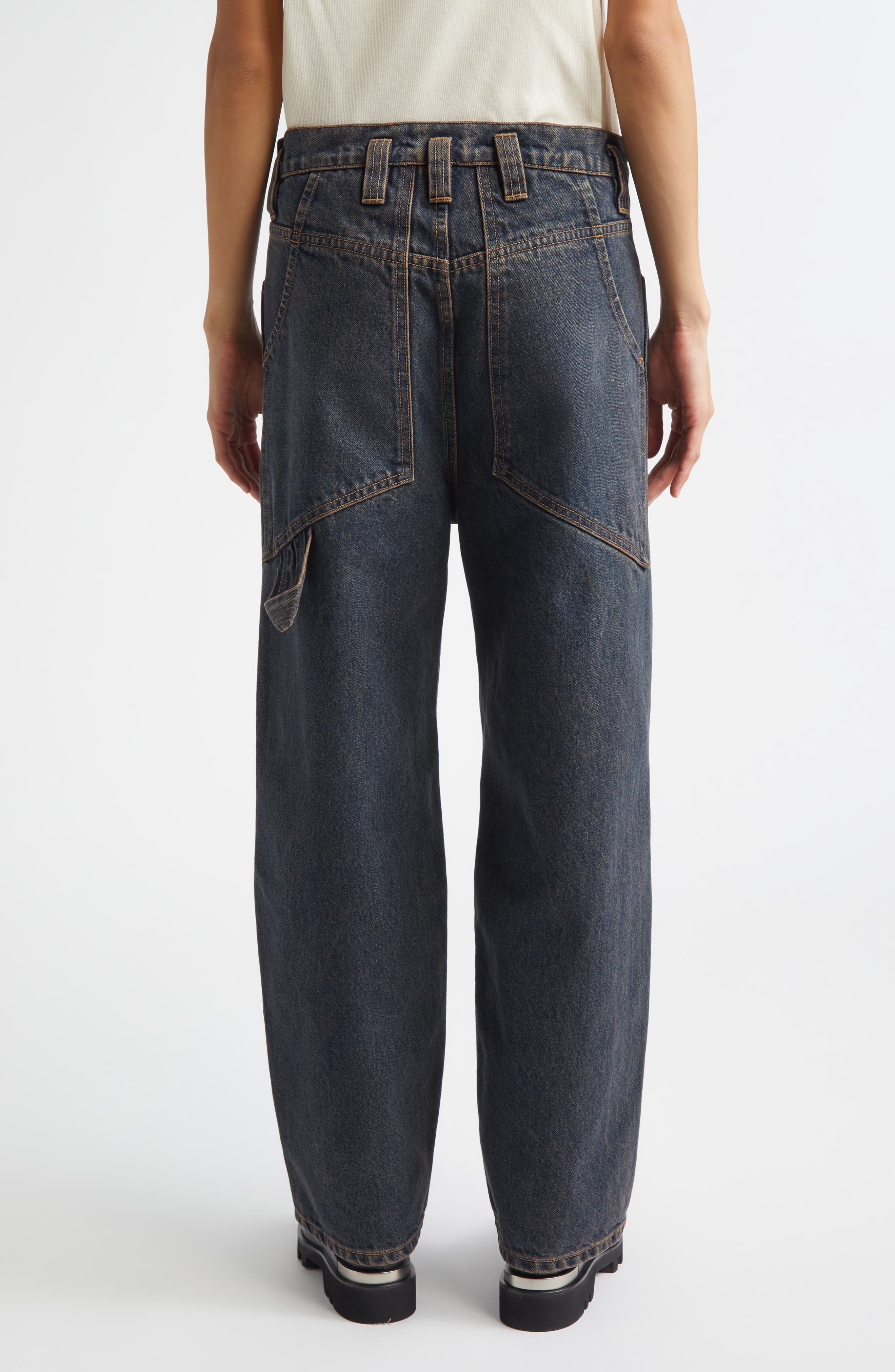 Double Knee Baggy Jeans (Women) | Nordstrom