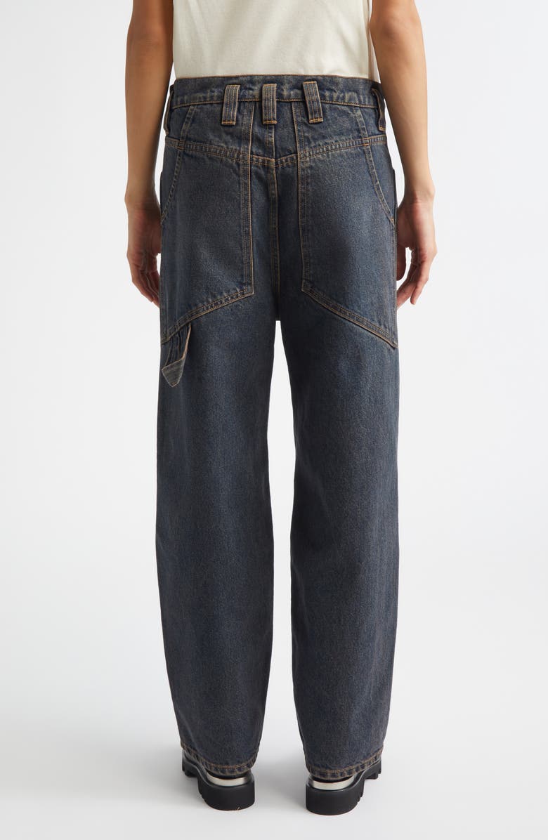 Eckhaus Latta Double Knee Baggy Jeans, Alternate, color, Valencia