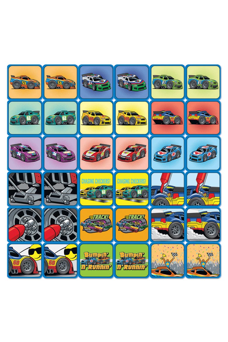 NASCAR Matching Game, Alternate, color, Multicolor