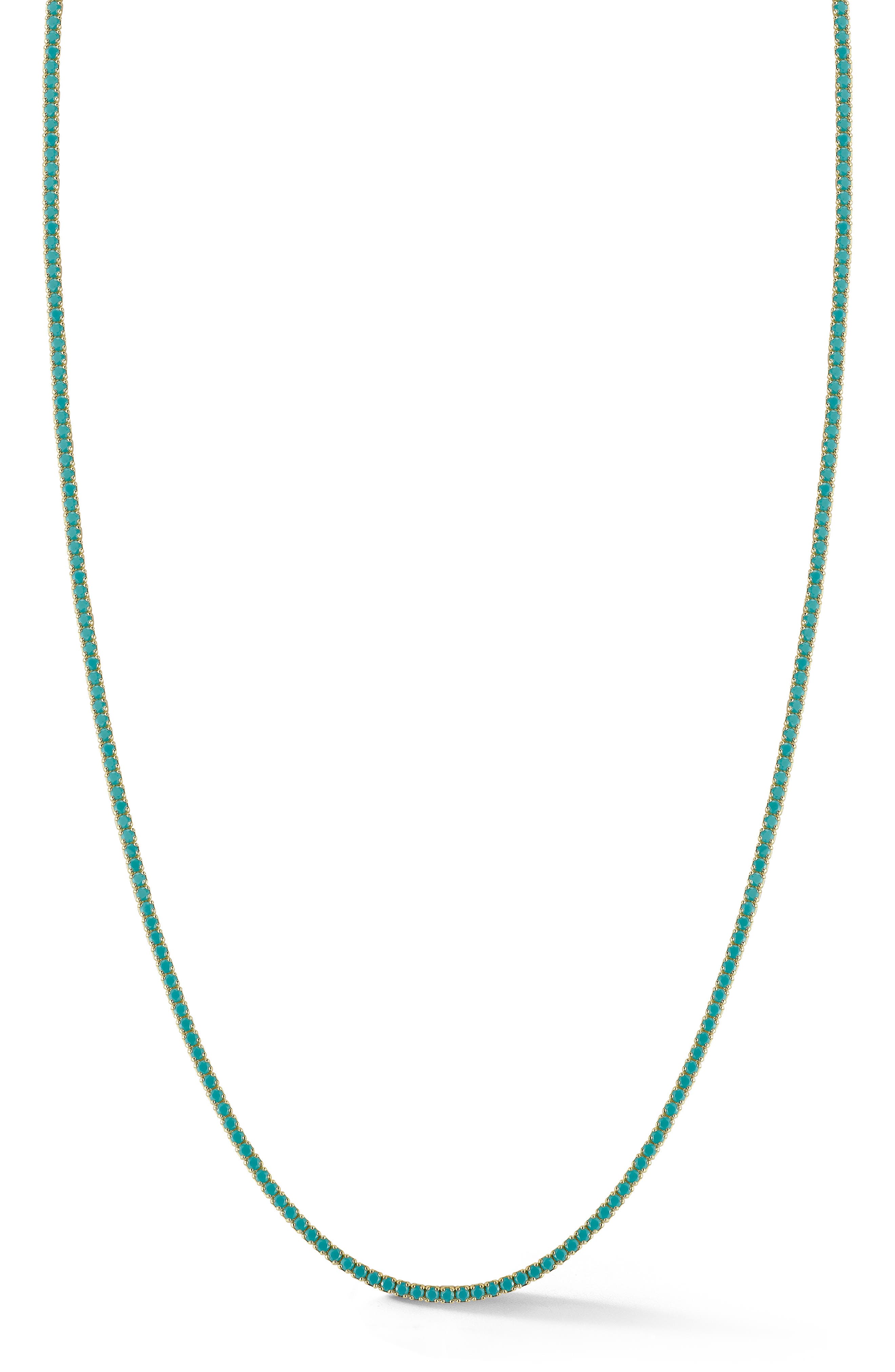 Imitation Turquoise Tennis Necklace