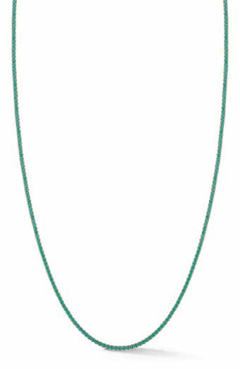 Imitation Turquoise Tennis Necklace