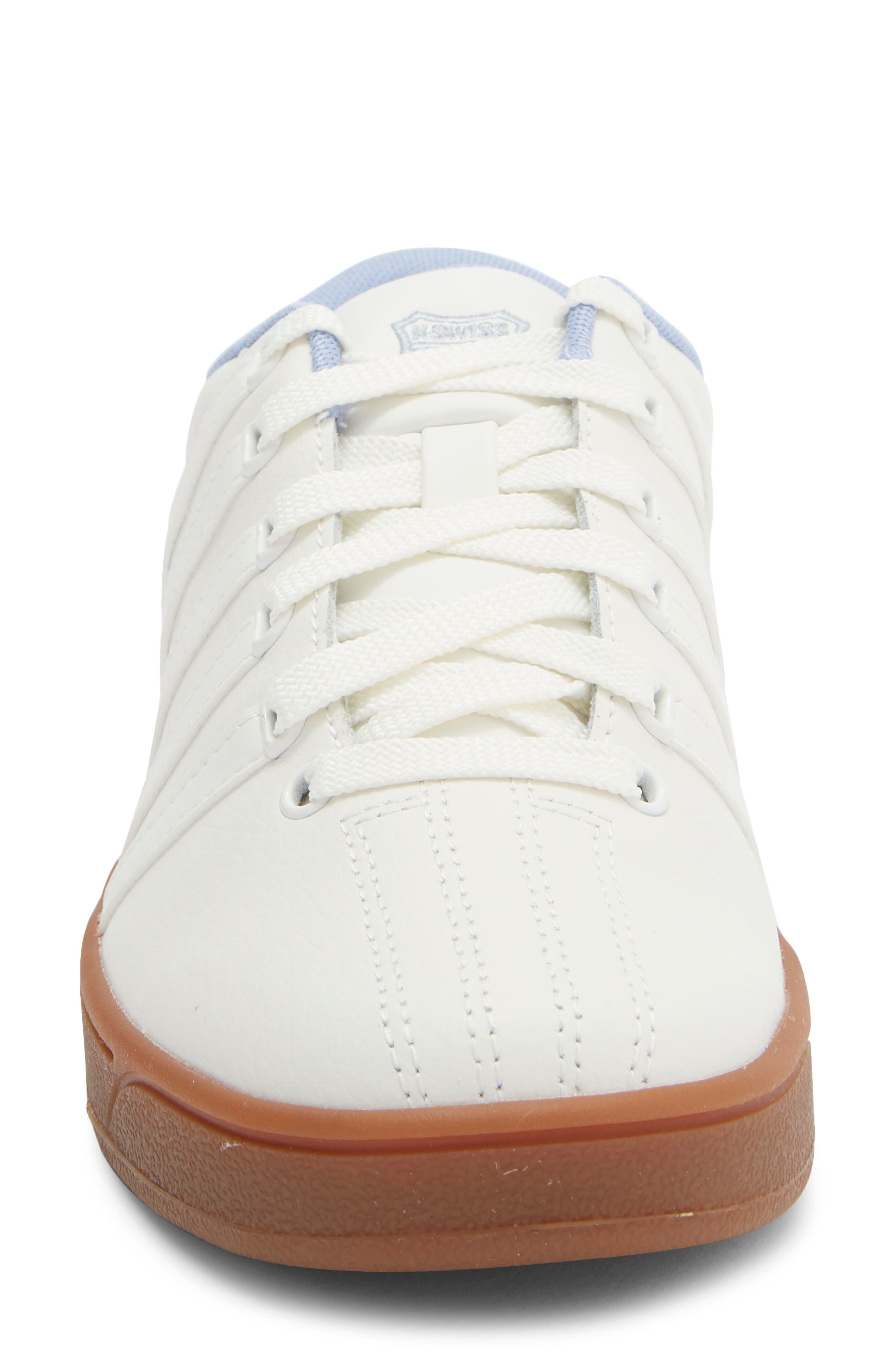 K-Swiss Court Pro II CMF Leather Sneaker, Alternate, color, Blanc/ Brunnera Blue/ Gum-M