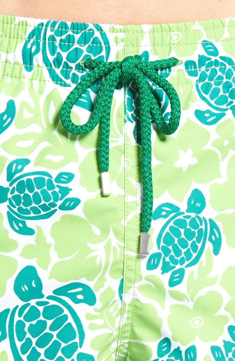 Vilebrequin Hawaiian Turtle Print Swim Trunks, Alternate, color,