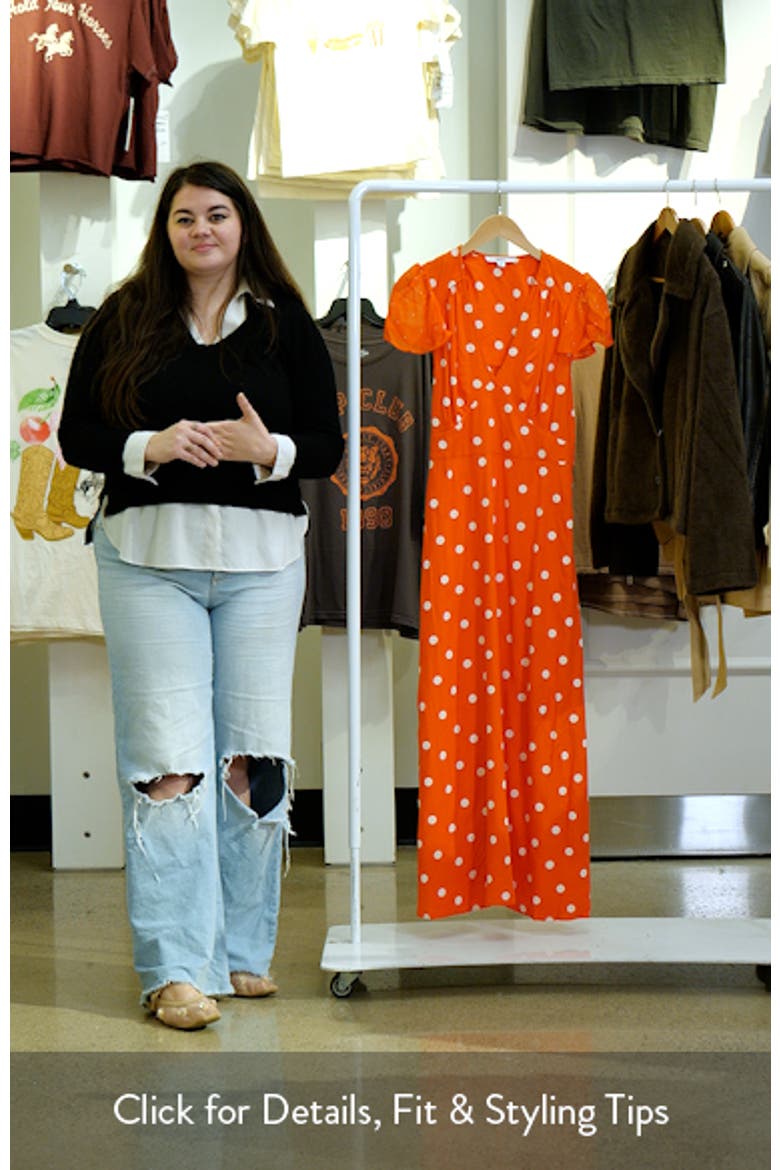 Polka Dot Tie Back Maxi Dress video