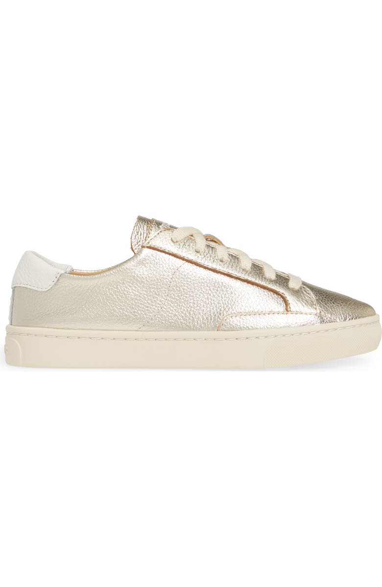 Soludos Ibiza Metallic Lace-Up Sneaker, Alternate, color,
