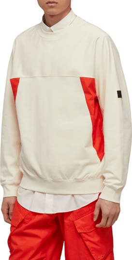 Y-3 Colorblock Organic Cotton Blend Crewneck Sweatshirt | Nordstromrack