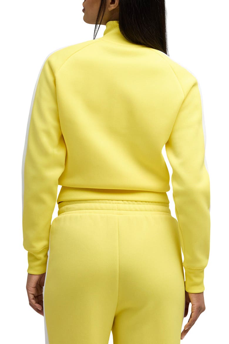 T7 Always On Crop Track Jacket, Alternate, color, LEMON MERINGUE