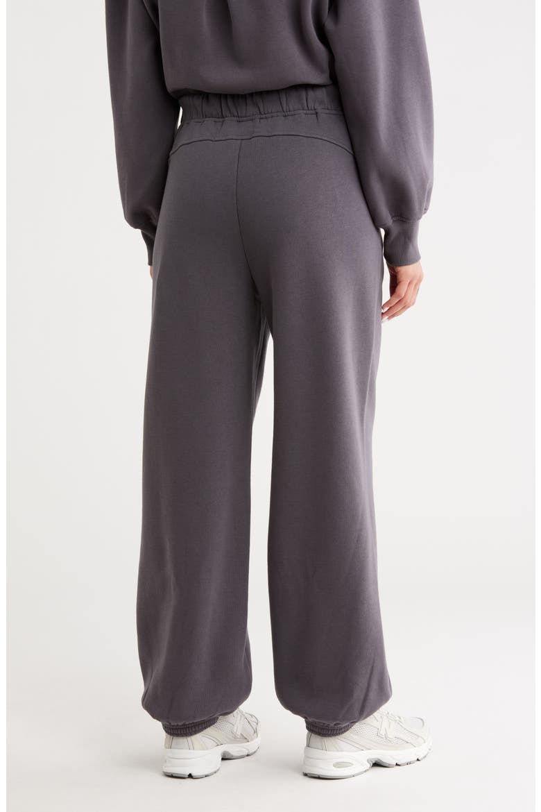 Feather Fleece Cinch Bottom Pants, Alternate, color, GREY FORGED