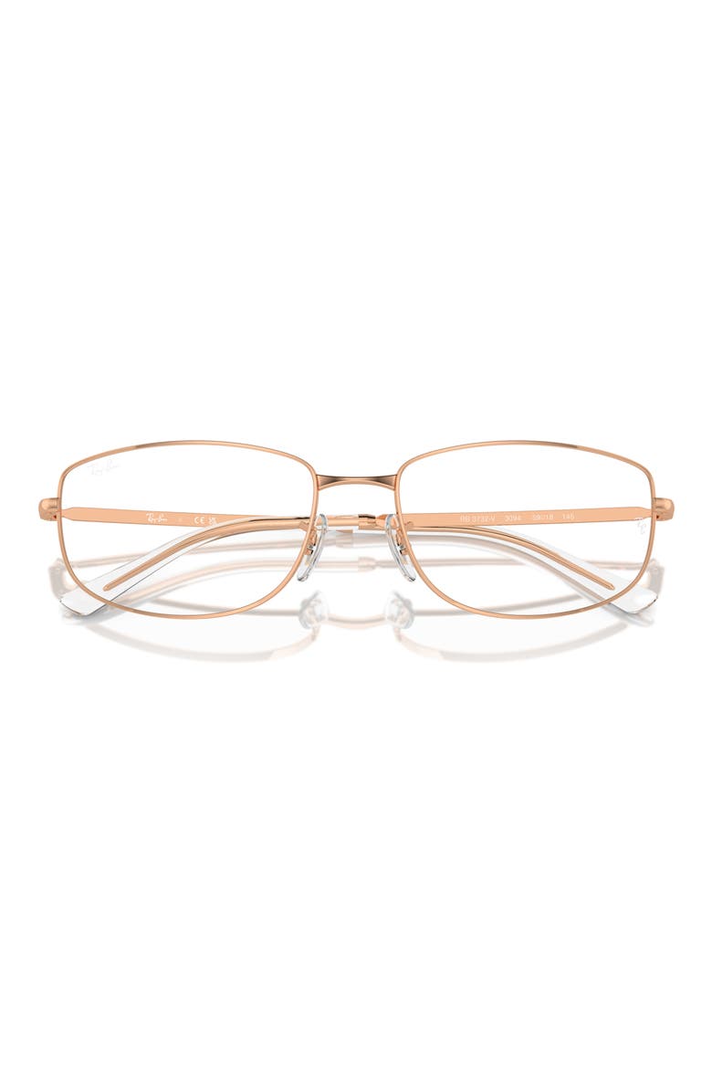 RX3732V 54mm Irregular Optical Glasses, Alternate, color, ROSE GOLD