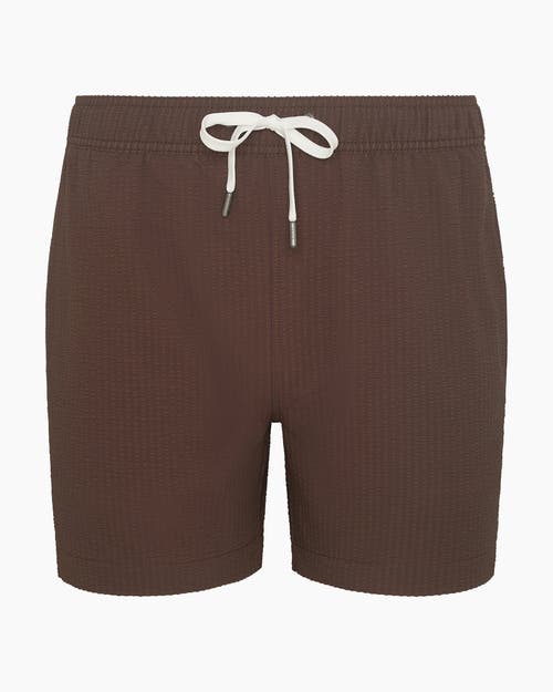 Onia Charles 5" Swim Trunk In Brown