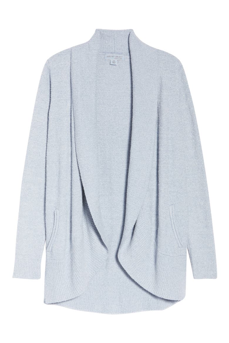 CozyChic Lite® Circle Cardigan, Alternate, color, HE DENIM BLUE/ WHITE