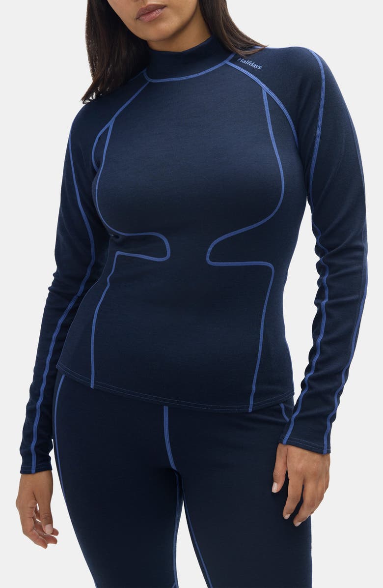 Halfdays Fay Base Layer Top, Main, color, Navy