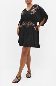 City Chic Seville Floral Embroidery Minidress