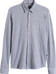BOSS Roan Kent Cotton Button-Up Shirt